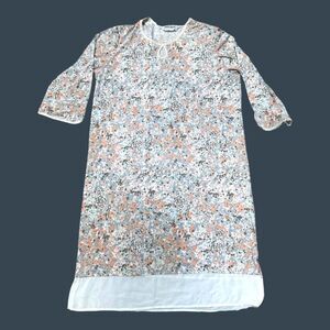 Anthony Richard’s Floral Print 3/4 Sleeve Womens Nightgown Size M Vintage